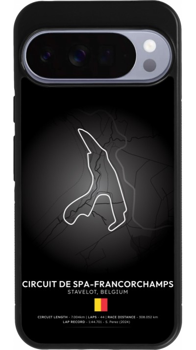 Google Pixel 10 Pro XL Case Hülle - Silikon schwarz F1 Track 2025 Belgium