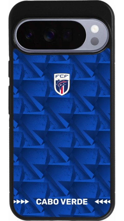Google Pixel 10 Pro XL Case Hülle - Silikon schwarz Kap Verde 2026 personalisierbares Fussballtrikot