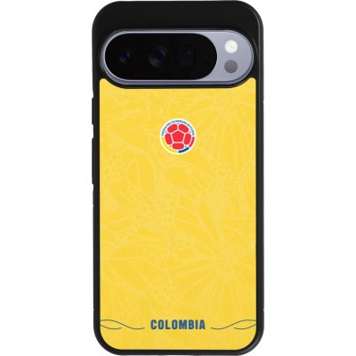 Google Pixel 10 Pro XL Case Hülle - Silikon schwarz Kolumbien 2026 personalisierbares Fussballtrikot
