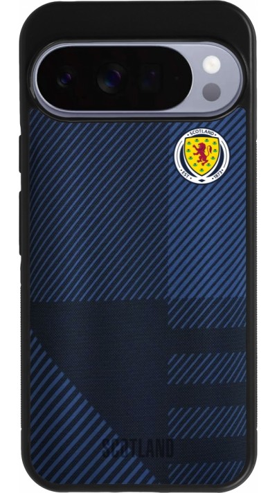 Coque Google Pixel 10 Pro XL - Silicone rigide noir Maillot de football Ecosse personnalisable