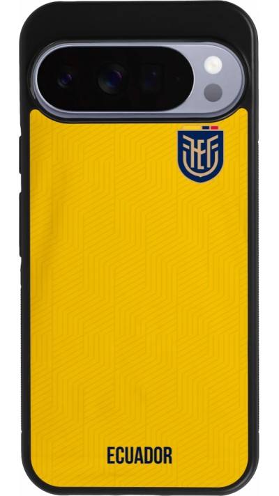 Coque Google Pixel 10 Pro XL - Silicone rigide noir Maillot de football Equateur 2022