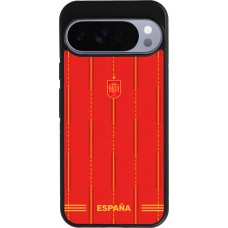 Google Pixel 10 Pro XL Case Hülle - Silikon schwarz Spanien 2026 personalisierbares Fussballtrikot