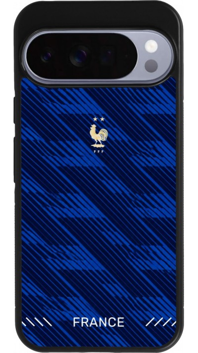 Google Pixel 10 Pro XL Case Hülle - Silikon schwarz Frankreich 2026 personalisierbares Fussballtrikot
