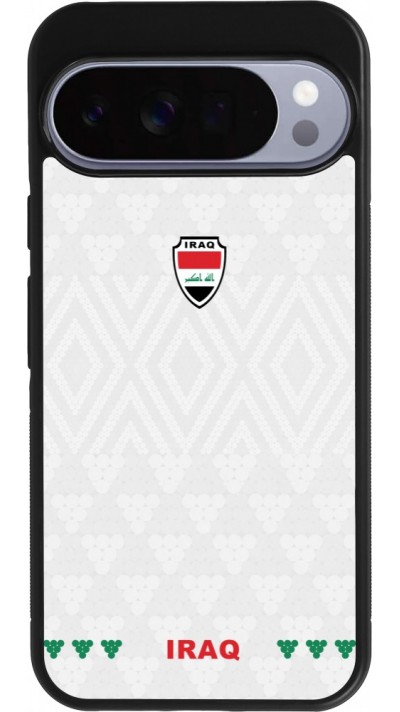 Google Pixel 10 Pro XL Case Hülle - Silikon schwarz Irak 2026 personalisierbares Fussballtrikot