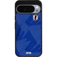 Coque Google Pixel 10 Pro XL - Silicone rigide noir Maillot de football Japon 2022 personnalisable