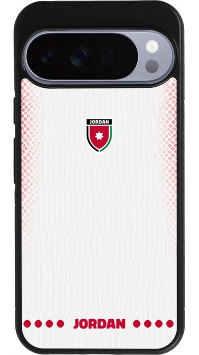 Google Pixel 10 Pro XL Case Hülle - Silikon schwarz Jordanien 2026 personalisierbares Fussballtrikot