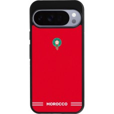 Google Pixel 10 Pro XL Case Hülle - Silikon schwarz Marokko 2026 personalisierbares Fussballtrikot