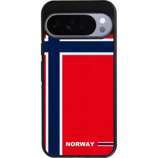 Google Pixel 10 Pro XL Case Hülle - Silikon schwarz Norwegen 2026 personalisierbares Fussballtrikot