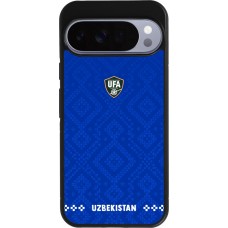 Google Pixel 10 Pro XL Case Hülle - Silikon schwarz Usbekistan 2026 personalisierbares Fussballtrikot