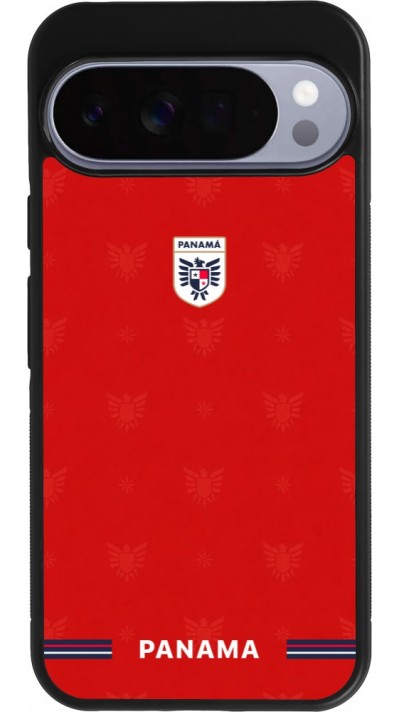Google Pixel 10 Pro XL Case Hülle - Silikon schwarz Panama 2026 personalisierbares Fussballtrikot