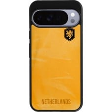 Coque Google Pixel 10 Pro XL - Silicone rigide noir Maillot de football Pays-Bas 2022 personnalisable