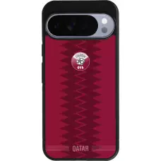 Google Pixel 10 Pro XL Case Hülle - Silikon schwarz Qatar 2026 personalisierbares Fussballtrikot