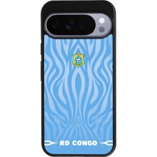Google Pixel 10 Pro XL Case Hülle - Silikon schwarz Demokratische Republik Kongo 2026 personalisierbares Fussballtrikot