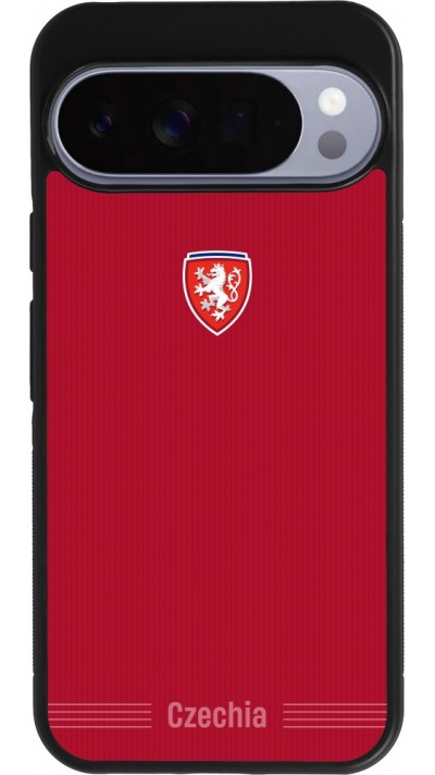 Google Pixel 10 Pro XL Case Hülle - Silikon schwarz Tschechische Republik 2026 personalisierbares Fussballtrikot