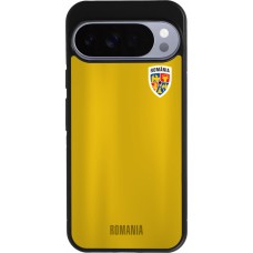 Coque Google Pixel 10 Pro XL - Silicone rigide noir Maillot de football Roumanie