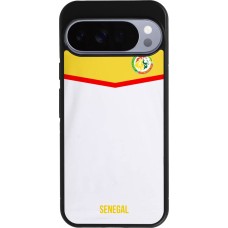 Coque Google Pixel 10 Pro XL - Silicone rigide noir Maillot de football Senegal 2022 personnalisable