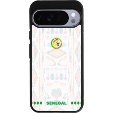 Coque Google Pixel 10 Pro XL - Silicone rigide noir Maillot de football Sénégal 2026 personnalisable