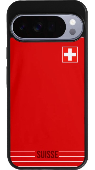 Google Pixel 10 Pro XL Case Hülle - Silikon schwarz Football shirt Switzerland 2022