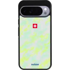 Google Pixel 10 Pro XL Case Hülle - Silikon schwarz Schweiz Away 2026 personalisierbares Fussballtrikot