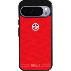 Coque Google Pixel 10 Pro XL - Silicone rigide noir Maillot de football Tunisie 2026 personnalisable