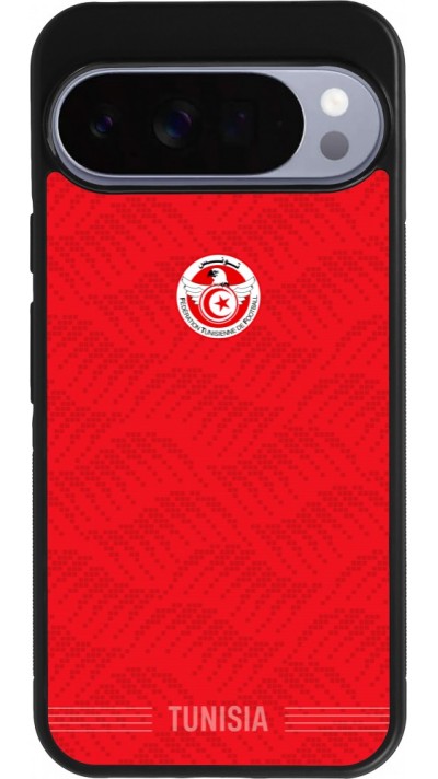 Google Pixel 10 Pro XL Case Hülle - Silikon schwarz Tunesien 2026 personalisierbares Fussballtrikot