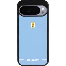 Google Pixel 10 Pro XL Case Hülle - Silikon schwarz Uruguay 2026 personalisierbares Fussballtrikot
