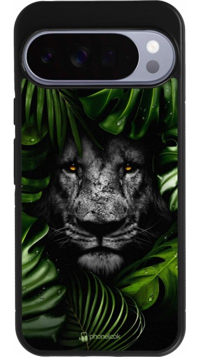 Google Pixel 10 Pro XL Case Hülle - Silikon schwarz Forest Lion