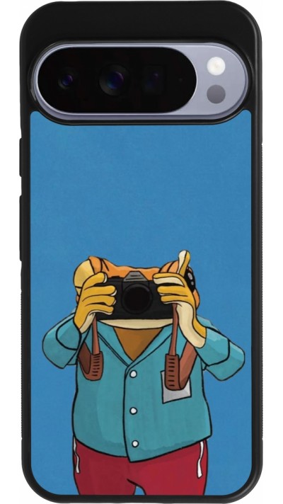 Google Pixel 10 Pro XL Case Hülle - Silikon schwarz Frog with camera DTMF