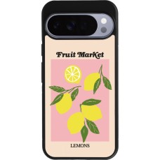 Google Pixel 10 Pro XL Case Hülle - Silikon schwarz Fruit market lemons 2026