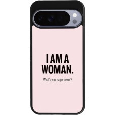 Google Pixel 10 Pro XL Case Hülle - Silikon schwarz I am a woman