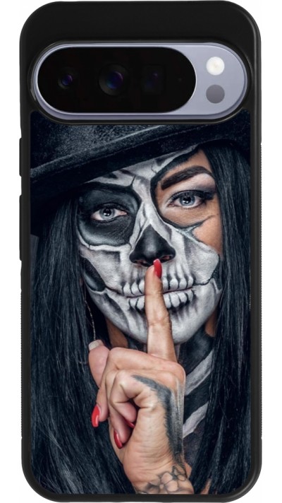 Google Pixel 10 Pro XL Case Hülle - Silikon schwarz Halloween 18 19