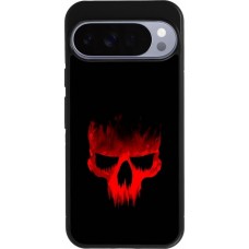 Google Pixel 10 Pro XL Case Hülle - Silikon schwarz Halloween 2023 scary skull