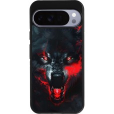 Google Pixel 10 Pro XL Case Hülle - Silikon schwarz Halloween 2024 mad werewolf
