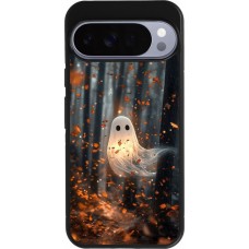 Google Pixel 10 Pro XL Case Hülle - Silikon schwarz Halloween 2025 Ghost in the forest