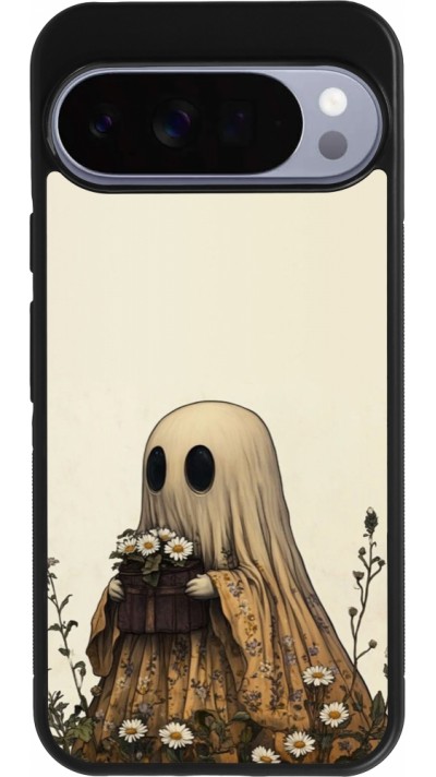 Google Pixel 10 Pro XL Case Hülle - Silikon schwarz Halloween 2025 Ghost gardener