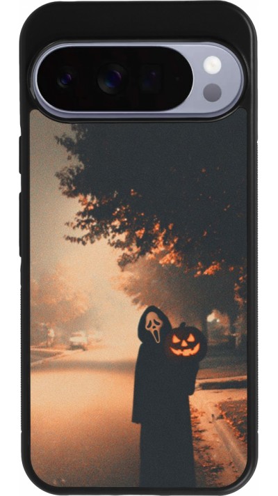 Google Pixel 10 Pro XL Case Hülle - Silikon schwarz Halloween 2025 Scream