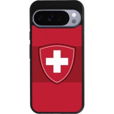 Google Pixel 10 Pro XL Case Hülle - Silikon schwarz Hockey World Championship Ecusson Suisse
