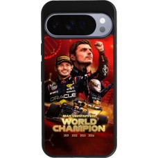 Coque Google Pixel 10 Pro XL - Silicone rigide noir Max Verstappen Champion 2023