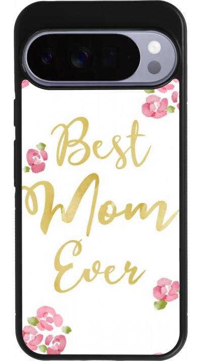 Coque Google Pixel 10 Pro XL - Silicone rigide noir Mom 2024 best Mom ever