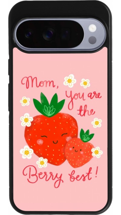 Google Pixel 10 Pro XL Case Hülle - Silikon schwarz Mom 2026 Berry best