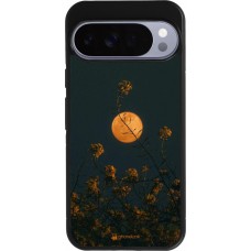 Coque Google Pixel 10 Pro XL - Silicone rigide noir Moon Flowers