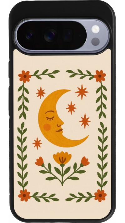 Google Pixel 10 Pro XL Case Hülle - Silikon schwarz Half moon stamp 2026