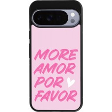 Coque Google Pixel 10 Pro XL - Silicone rigide noir More amor porfavor
