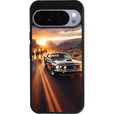 Coque Google Pixel 10 Pro XL - Silicone rigide noir Mustang 69 Grand Canyon