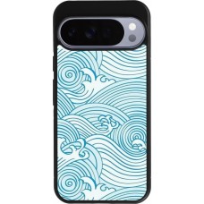 Coque Google Pixel 10 Pro XL - Silicone rigide noir Ocean Waves