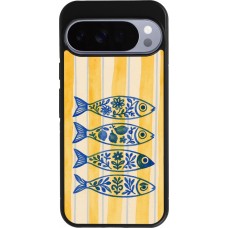 Coque Google Pixel 10 Pro XL - Silicone rigide noir Portuguese fish 2026