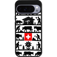 Coque Google Pixel 10 Pro XL - Silicone rigide noir Poya Suisse 1