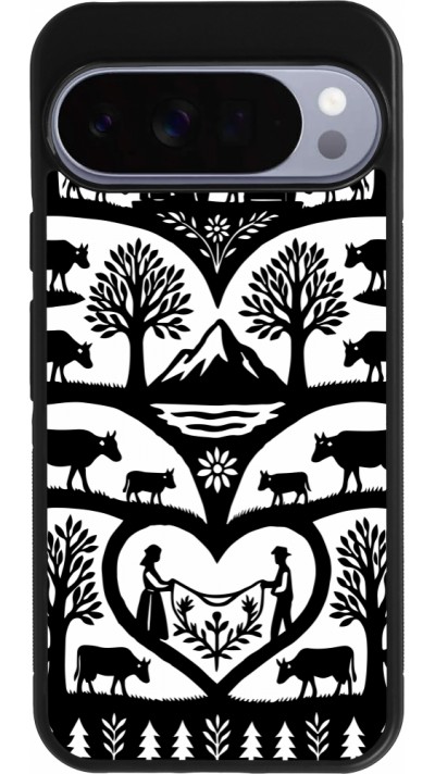 Coque Google Pixel 10 Pro XL - Silicone rigide noir Poya Suisse 2