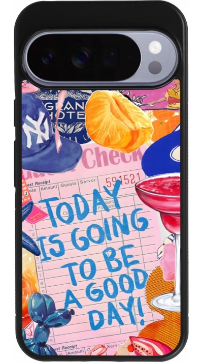 Coque Google Pixel 10 Pro XL - Silicone rigide noir Preppy Today is Going to be a good day