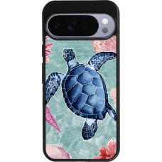 Coque Google Pixel 10 Pro XL - Silicone rigide noir Preppy Turtle
